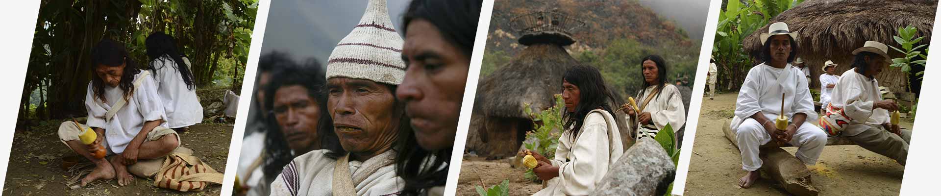 bannière indienne peuples autochtones de la sierra nevada de santa marta